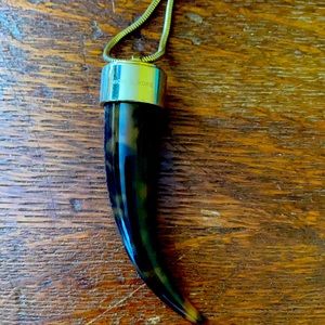 Michael Kors Tortoise horn pendant